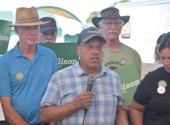 AG Ellison talks to farmers about John Deere settlement